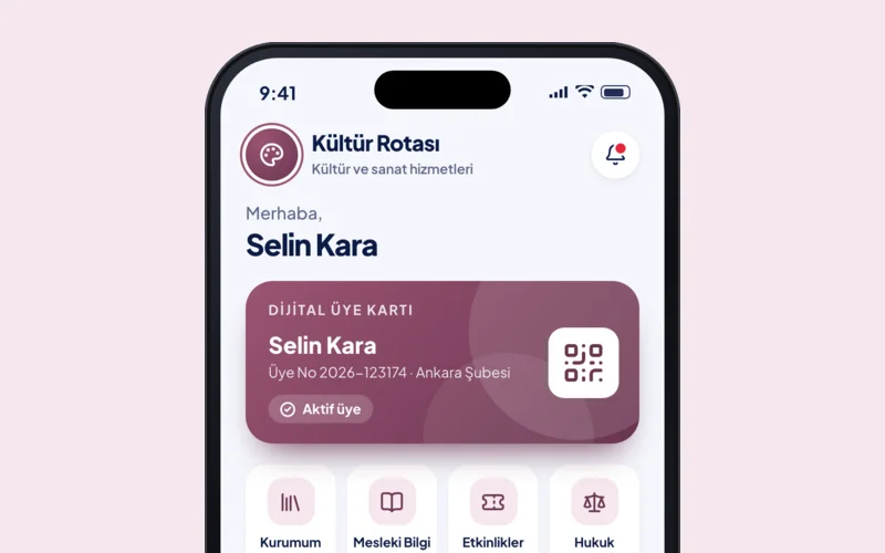 Kültür Rotası uygulamasının ana ekranı